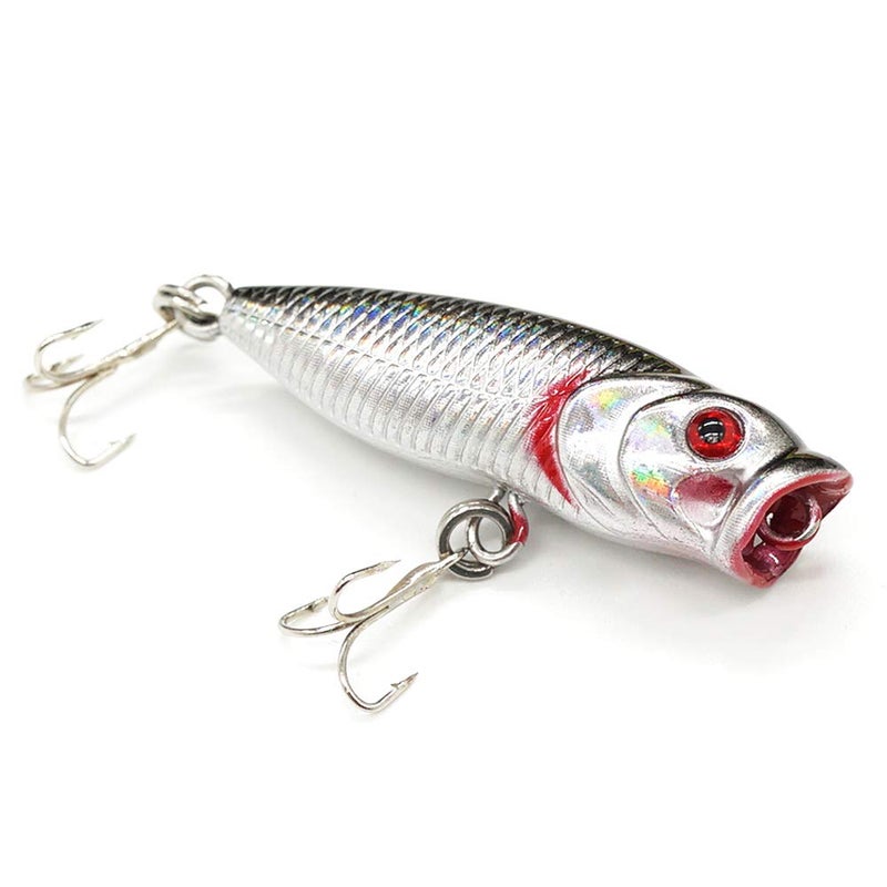 SEASKY Fishing Plug Lures Micro Popper Topwater Trout Attack in Freshwater - Image 3